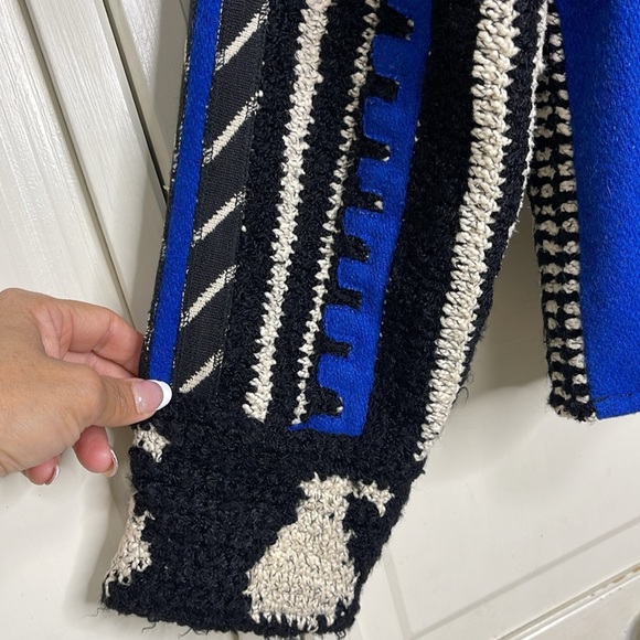 Coldwater Creek Women’s Wool Quilt Embroidery Light Vintage Boho Jacket Sz L - Picture 10 of 12